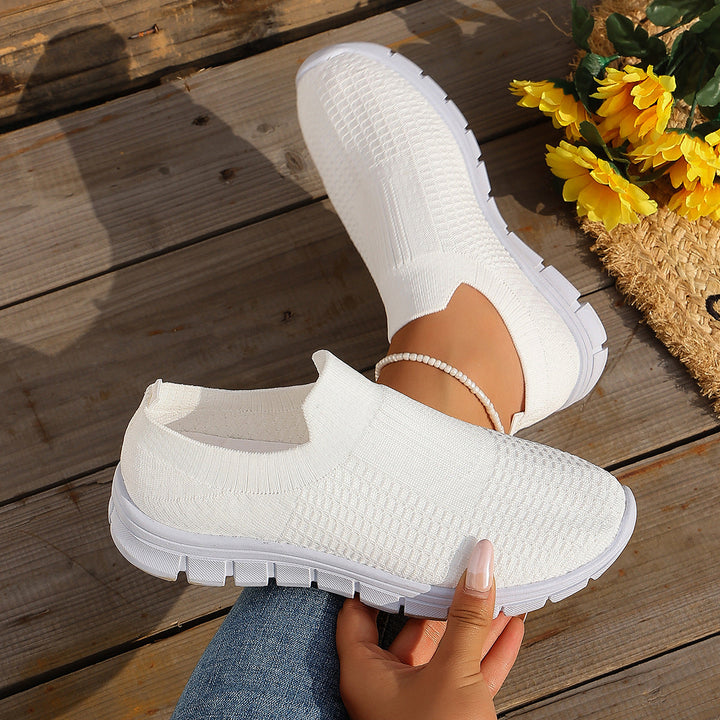 Women's Comfortable Slip-On Sneakers with Breathable Upper EB