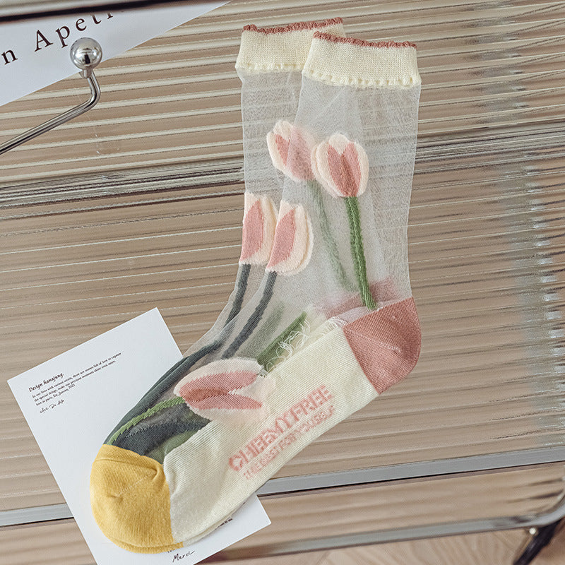 Casual Floral Socks