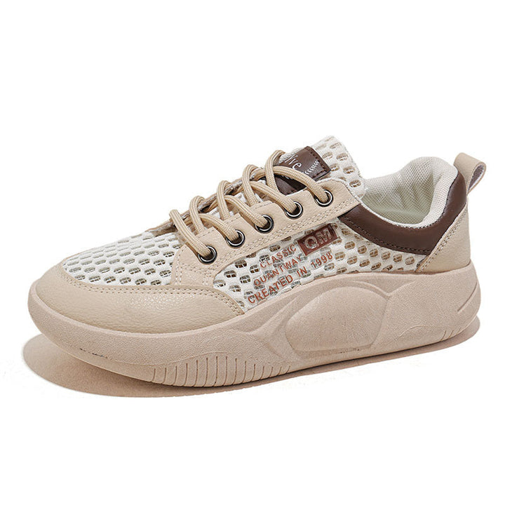 Women's Breathable Sneakers with Elastic Lacing and Stable Sole EB