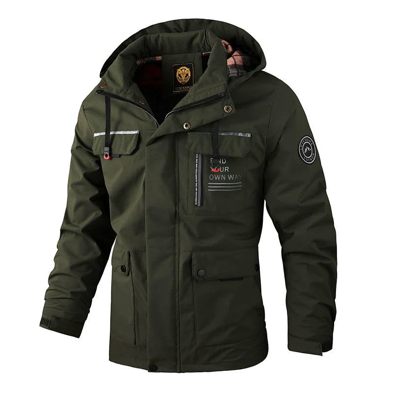 LAURENT MONACO | HOODED JACKET WITH ZIPPER FOR MEN