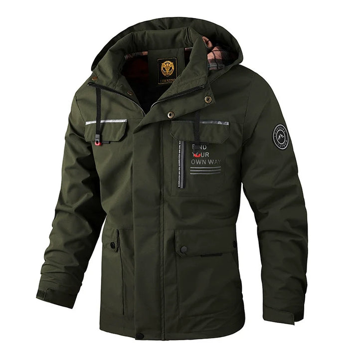 LAURENT MONACO | HOODED JACKET WITH ZIPPER FOR MEN