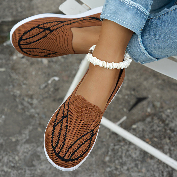 Women's Comfortable Slip-On Sneakers with Breathable Upper EB
