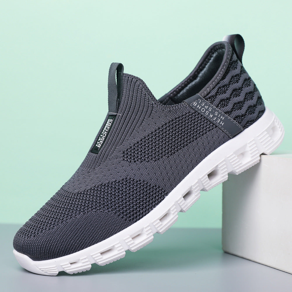 Women's Comfortable Slip-On Sneakers with Breathable Knit Upper EB