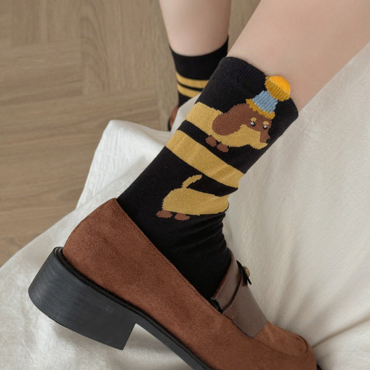 Casual Cartoon Dog Socks