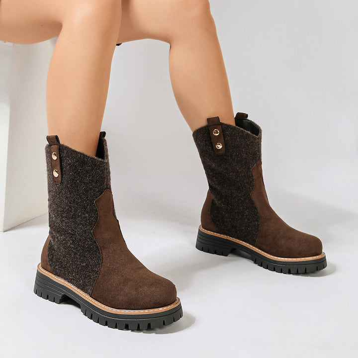 Women's Winter Boots with Fleece and Durable Rubber Sole