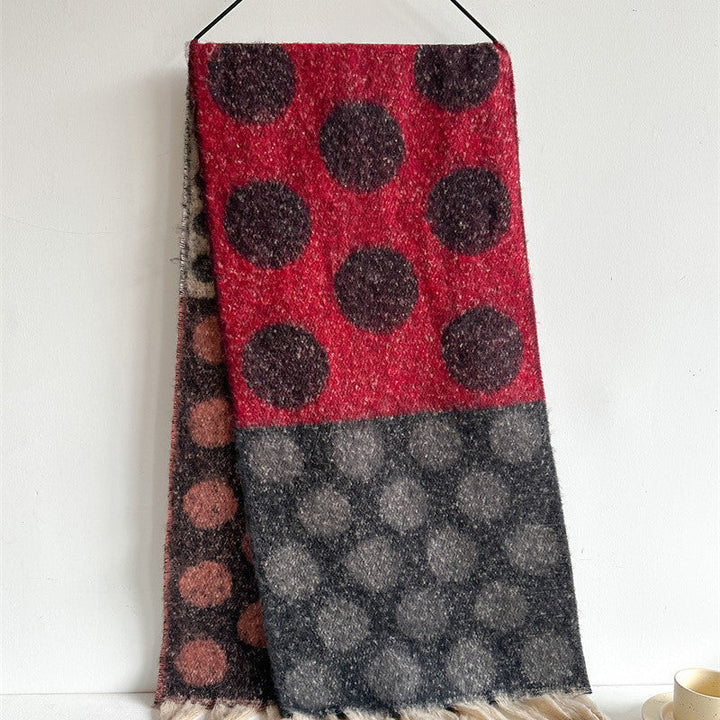 Warm Polka Dot Scarf