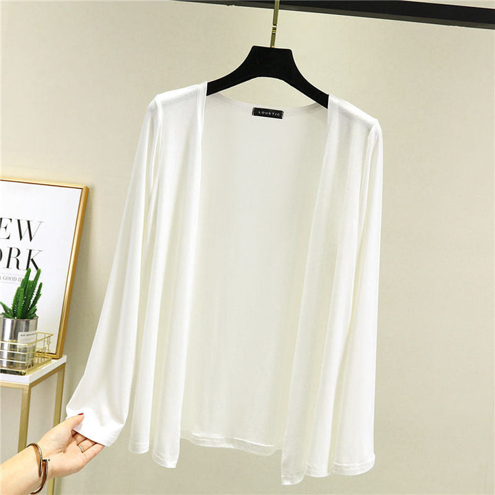 Women's Lightweight Open Front Long Sleeve Cardigan