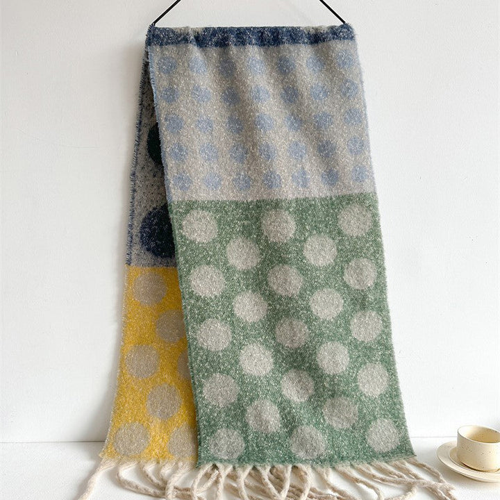 Warm Polka Dot Scarf