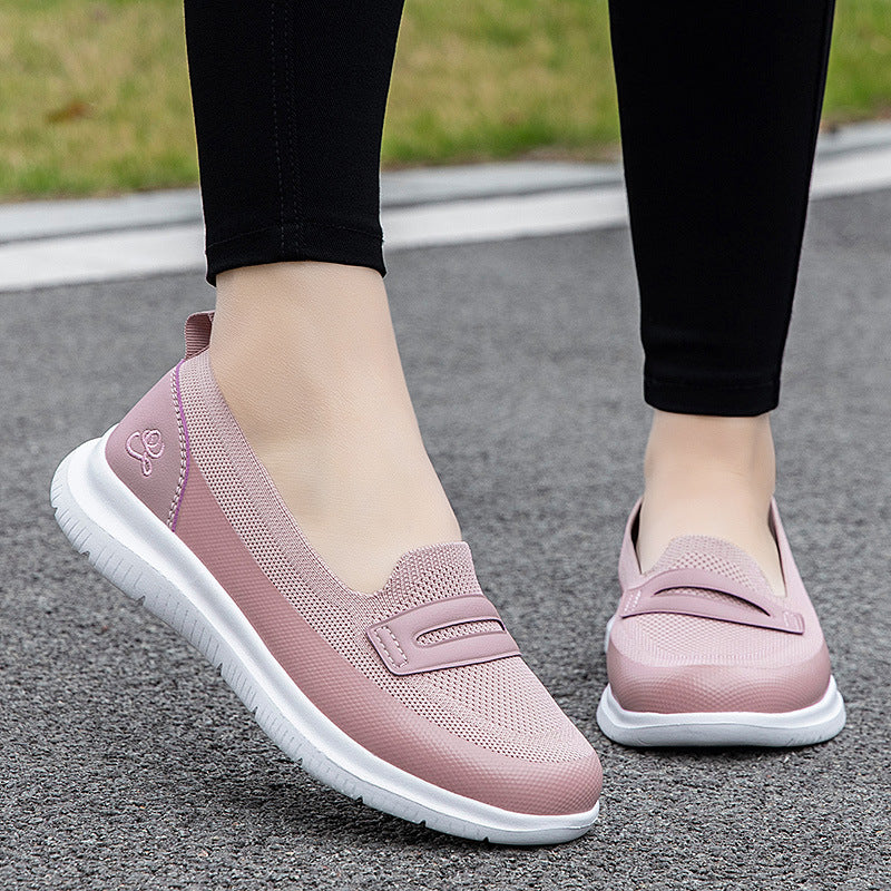 Women's Comfortable Slip-On Sneakers with Breathable Mesh Upper EB
