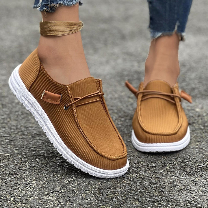 Women's Comfortable Slip-On Sneakers with Elastic Upper EB