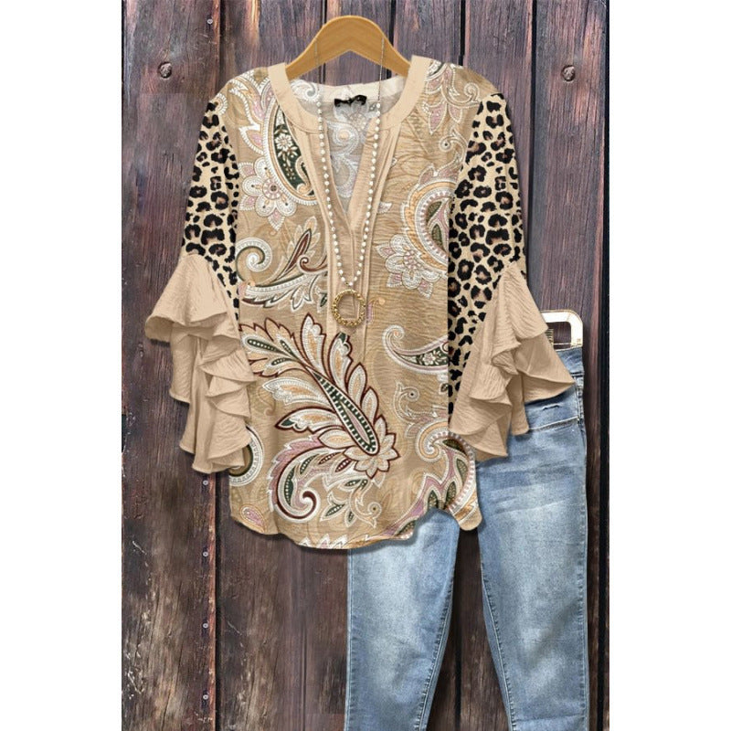BLOUSE WITH RUFFLES FOR WOMEN