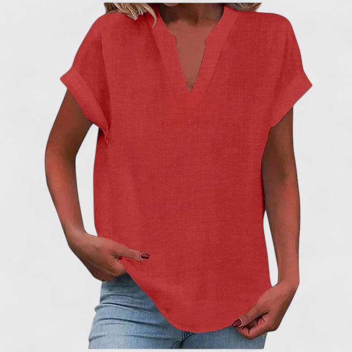 Xavinah™  |  Comfortable V-neck Blouse