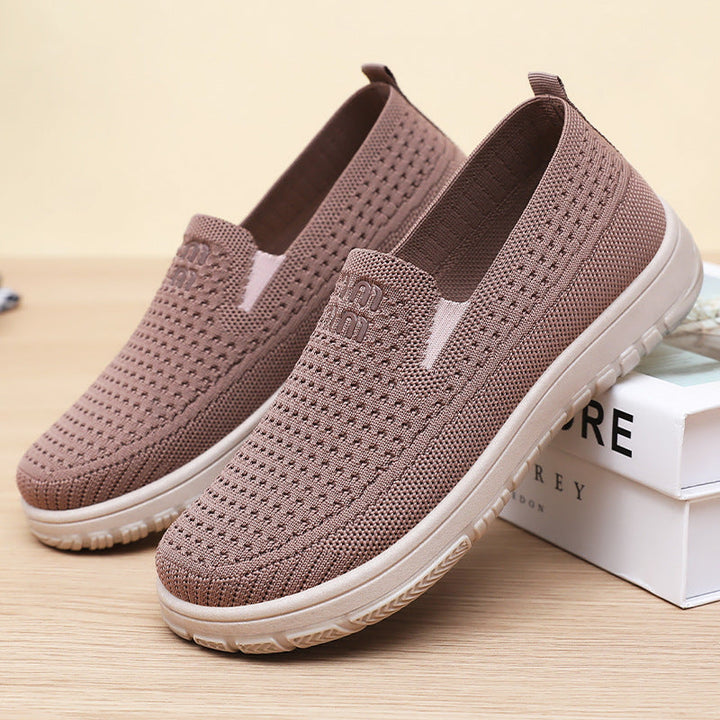Women's Comfortable Comfort Sneakers with Breathable Knit Design EB