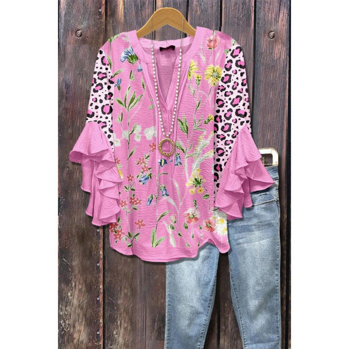BLOUSE WITH RUFFLES FOR WOMEN