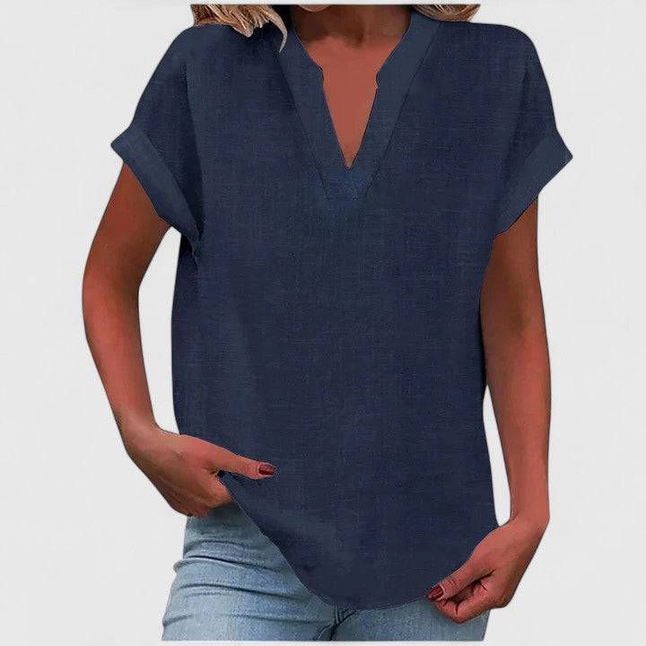 Xavinah™  |  Comfortable V-neck Blouse