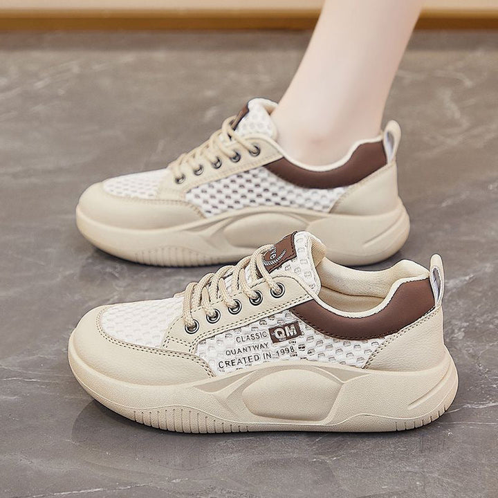 Women's Breathable Sneakers with Elastic Lacing and Stable Sole EB