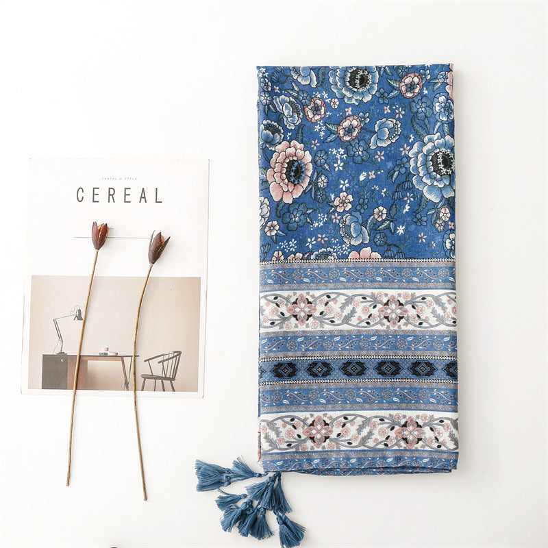 Vintage Ethnic Printed Scarf