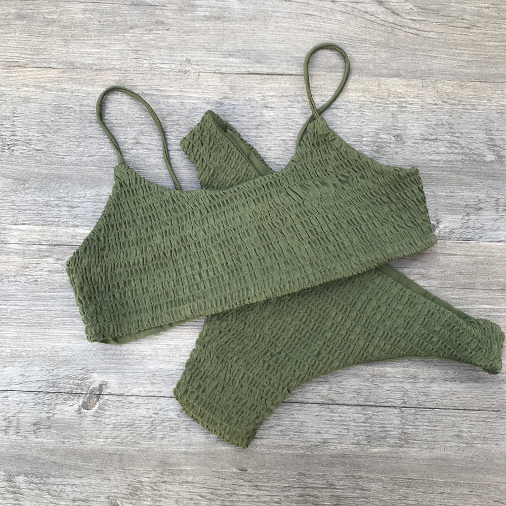 Women's Swimsuit Set with Ruffled Design EB
