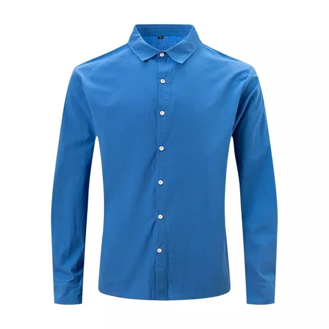 Men's Lightweight Casual Button-Down Shirt for Summer Style