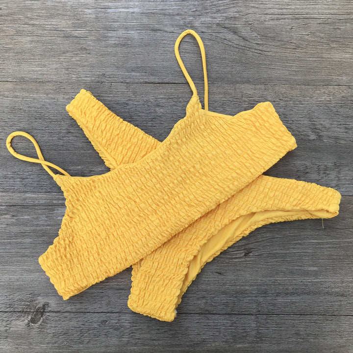 Women's Swimsuit Set with Ruffled Design EB
