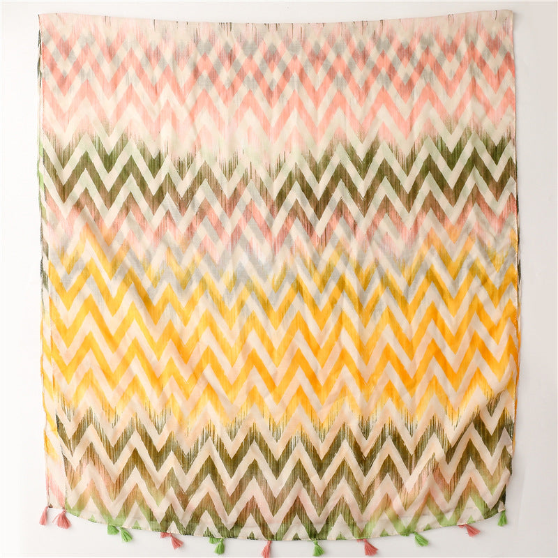 Casual Geometric Print Scarf