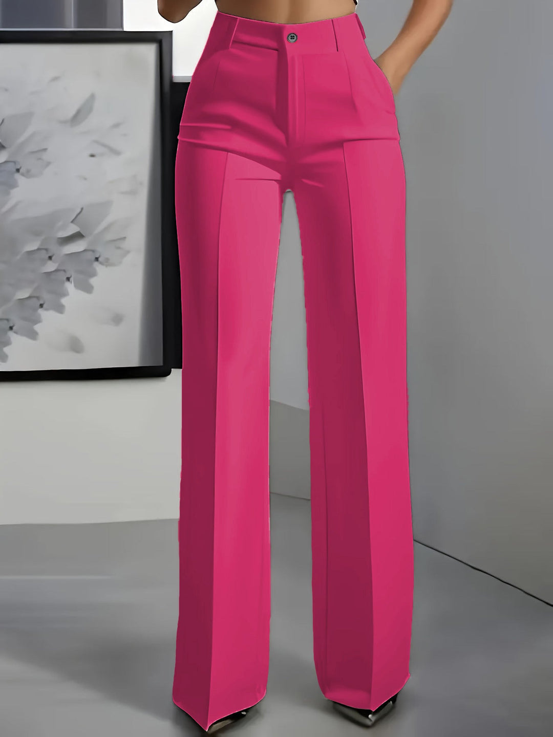 CHIC HIGH-WAIST PANTS FOR WOMEN