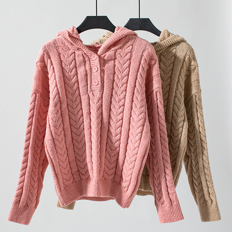 Casual Pullover in Twisted Knit