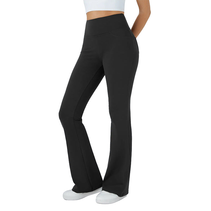 Women's Comfortable Sports Leggings with High Waist and Practical Pockets EB