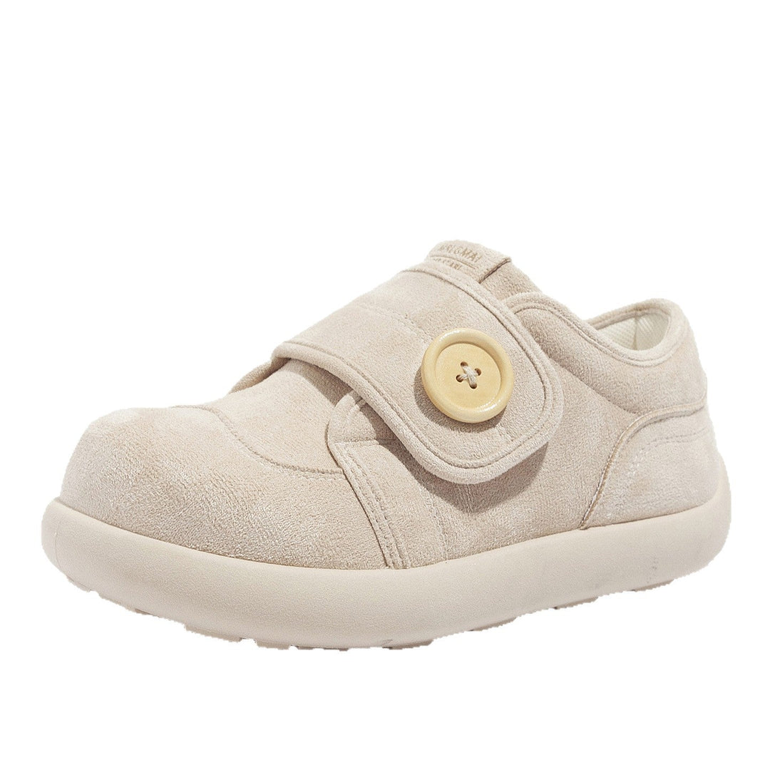 Women's Comfortable Slippers with Button Closure and Soft Lining EB