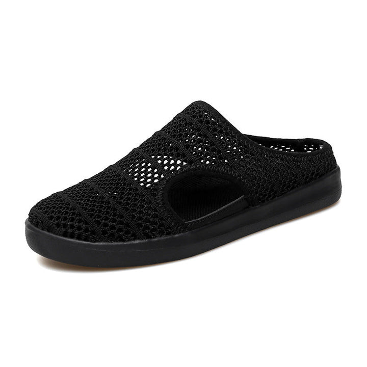 Women's Breathable Slip-On Clogs with Elastic Mesh Design EB
