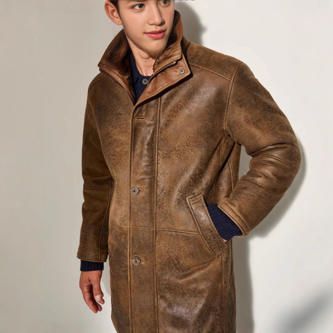 Men's Premium Long Winter Coat Elegant & Warm Outerwear, view 2 - Elena Harper