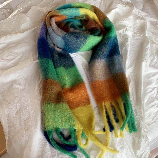 Warm Plaid Scarf