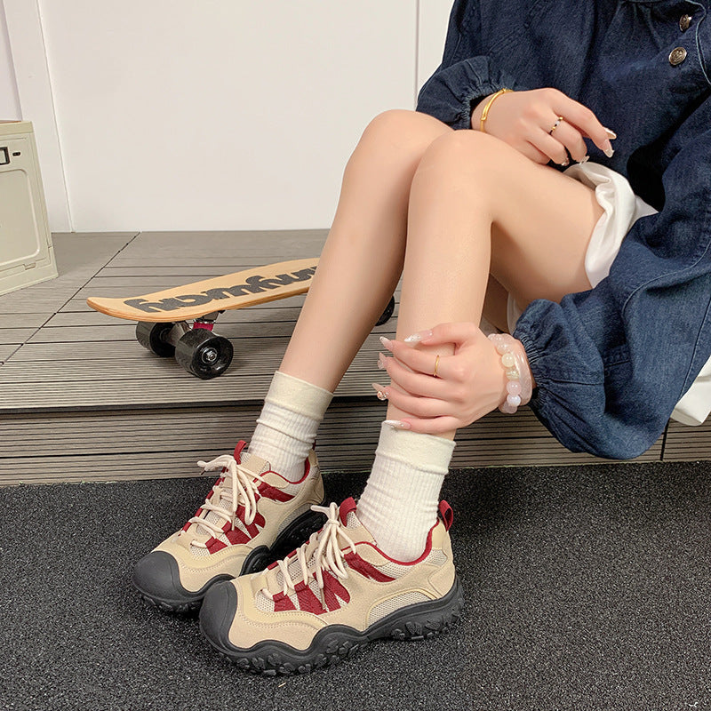 Women's Active Sneakers with Breathable Mesh Upper and Non-Slip Rubber Sole EB