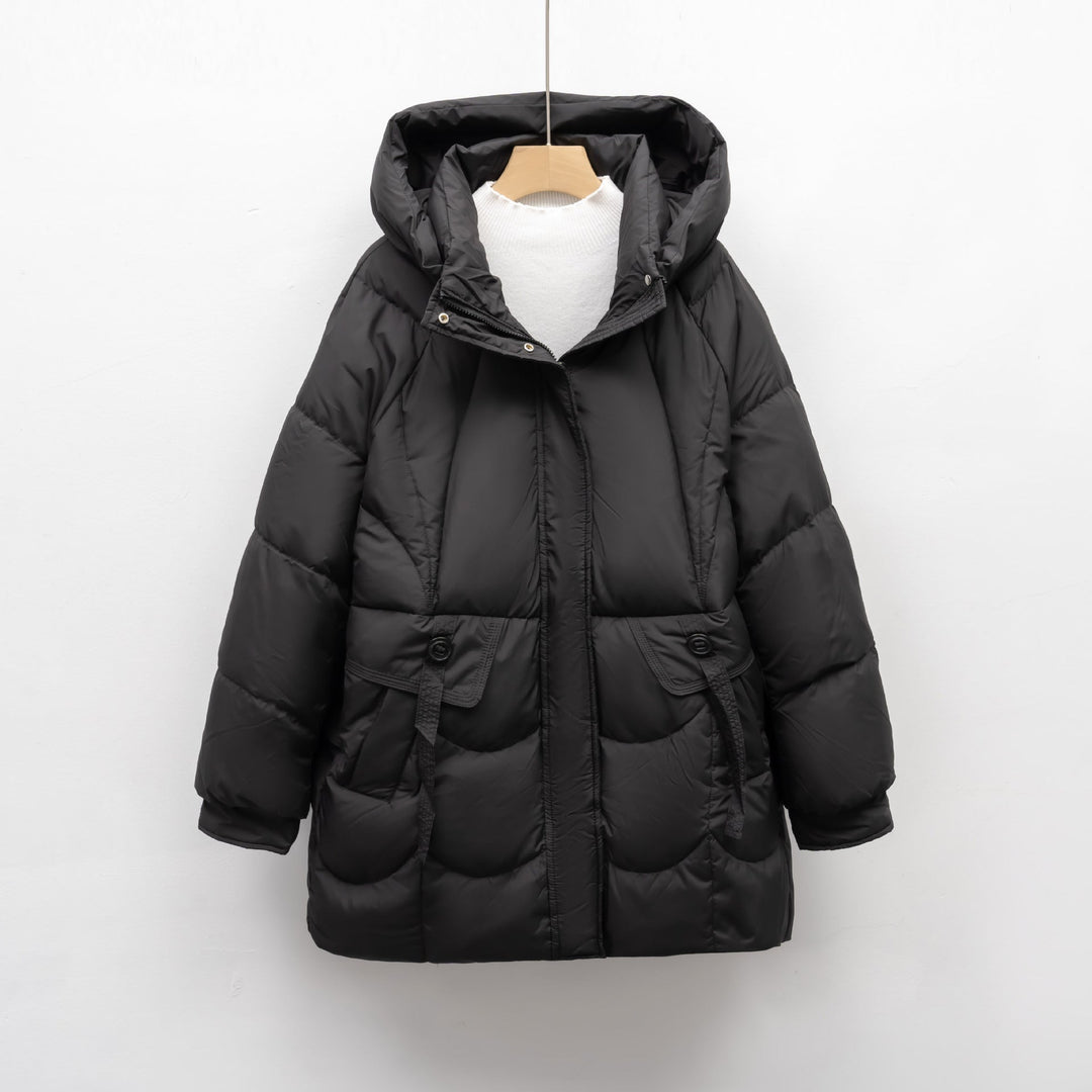 Women's Comfortable Quilted Jacket with Hood EB