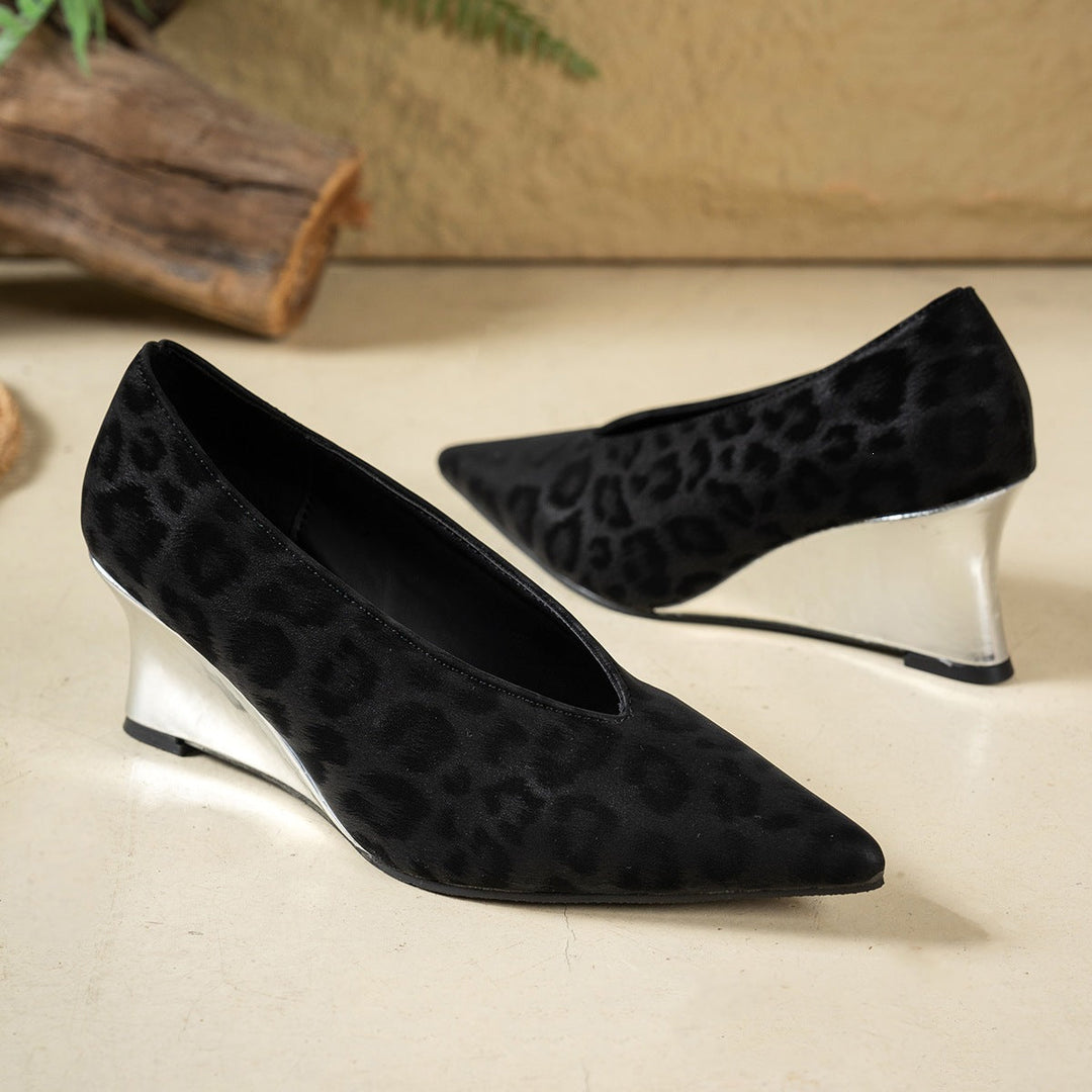 Ladies' Heels with Animal Print EB