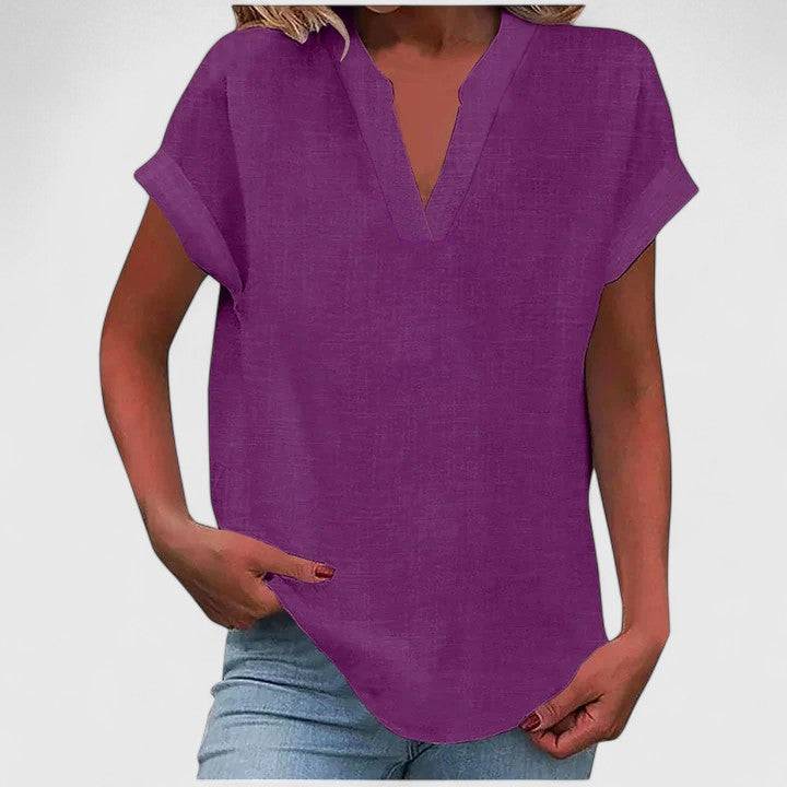 Xavinah™  |  Comfortable V-neck Blouse