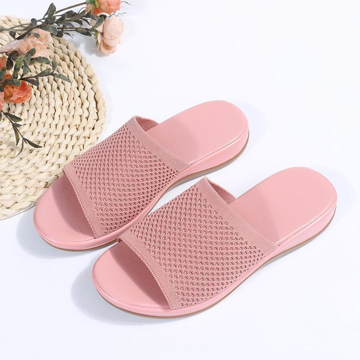 Women's Comfortable Slip-On Mules with Breathable Mesh Structure EB