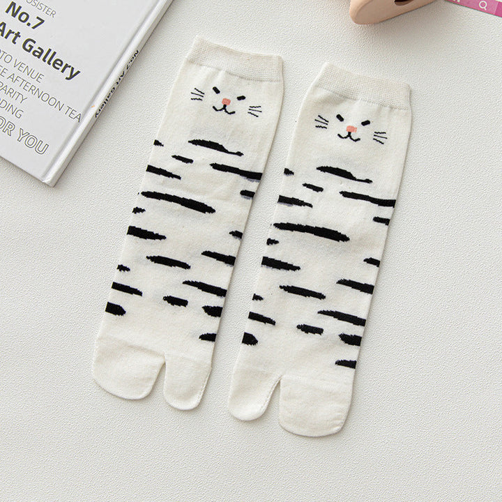 Casual Cat Print Socks