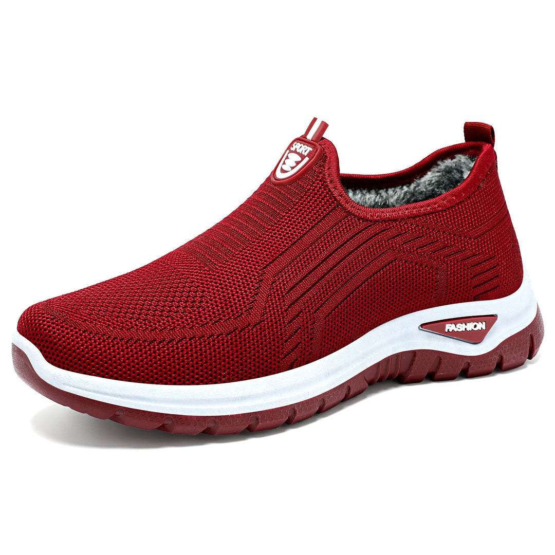 Women's Comfortable Slip-On Casual Shoes with Breathable Knit Design EB