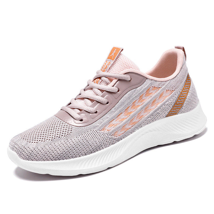 Women's Breathable Sports Sneakers with Flexible Knit Design EB