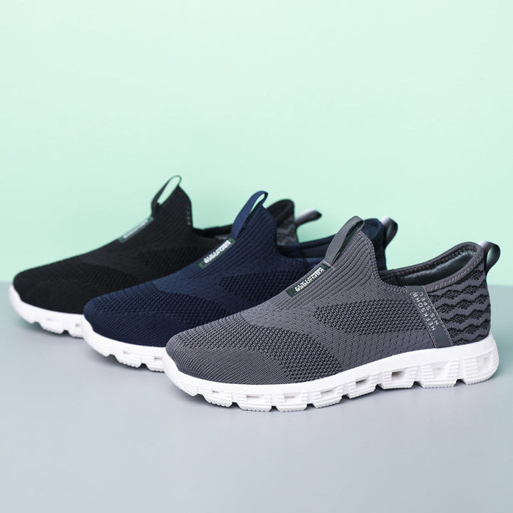 Women's Comfortable Slip-On Sneakers with Breathable Knitted Upper EB
