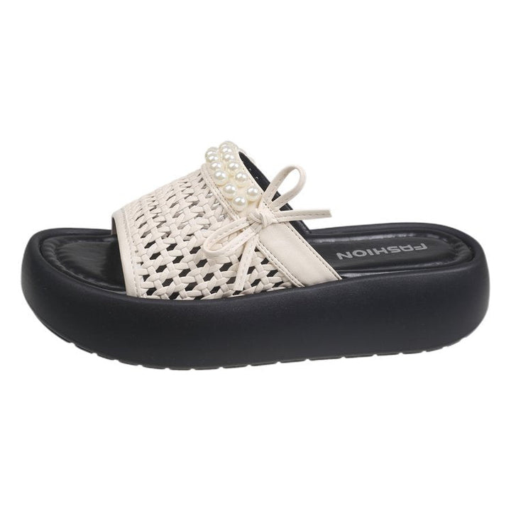 Ladies' Comfortable and Stylish Slippers with Beaded Strap EB