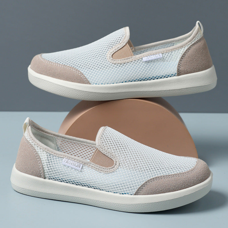 Women's Breathable Slip-On Shoes Made of Mesh Material EB