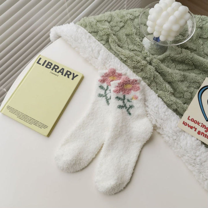 Warm Floral Socks