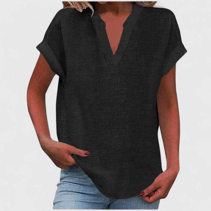 Xavinah™  |  Comfortable V-neck Blouse