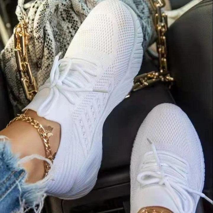 Women's Breathable Casual Shoes with Non-Slip Sole and Elastic Inserts EB