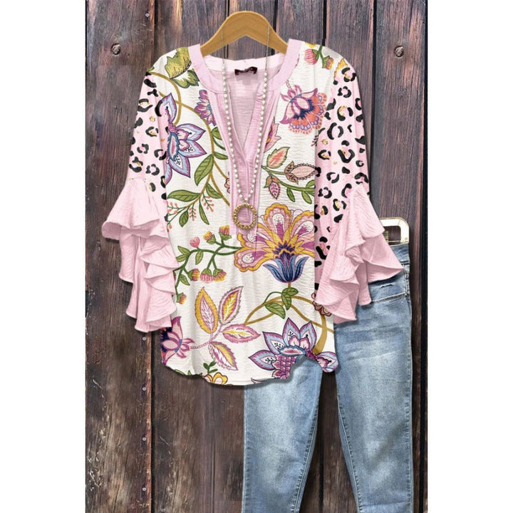 BLOUSE WITH RUFFLES FOR WOMEN
