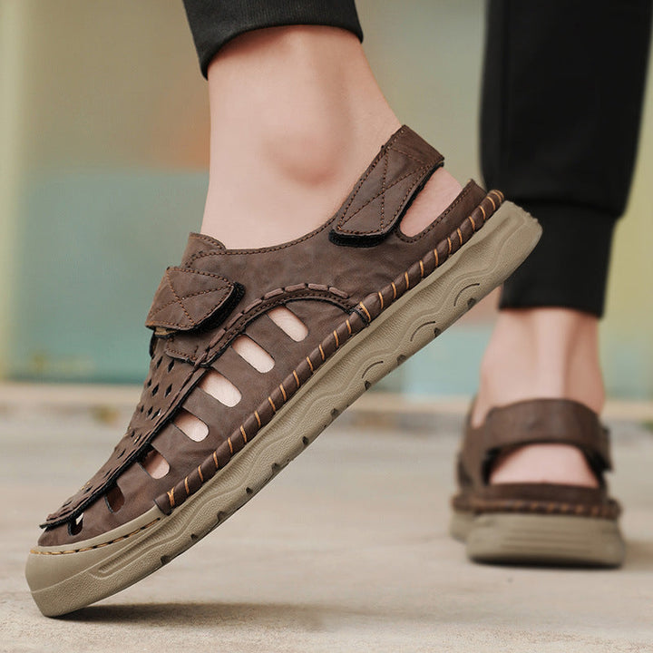 Women's Breathable Casual Sandals with Adjustable Velcro and Non-Slip Sole EB