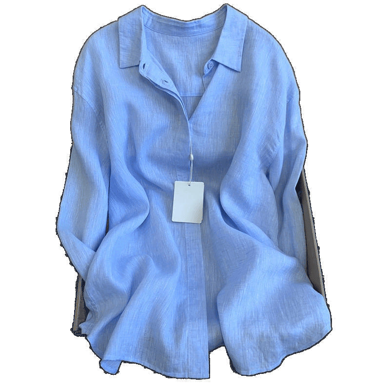 Women's Lightweight V-Neck Blouse Perfect for Warm Days, view 2 - Elena Harper
