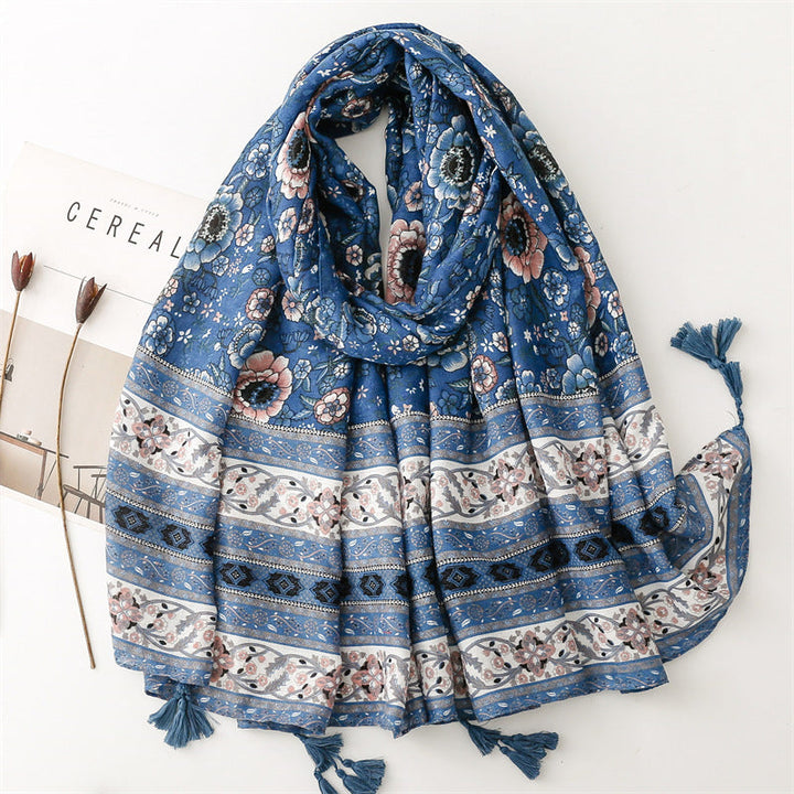 Vintage Ethnic Printed Scarf